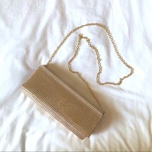 Charming Charlie RSVP Rose Gold Clutch